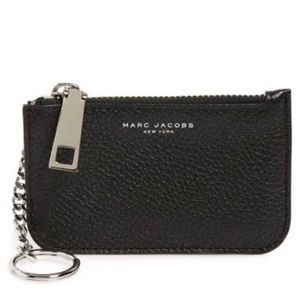 Marc Jacobs Gotham Pebbled Leather Key Pouch